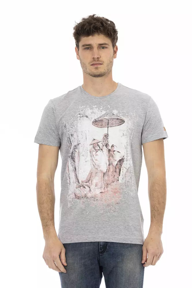 Trussardi Action T-Shirt Uomo Cotone Grigio