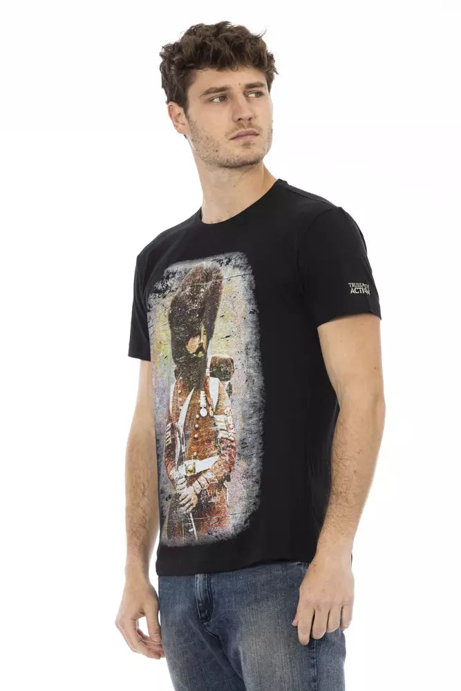 Trussardi Action T-shirt Uomo Cotone Nero