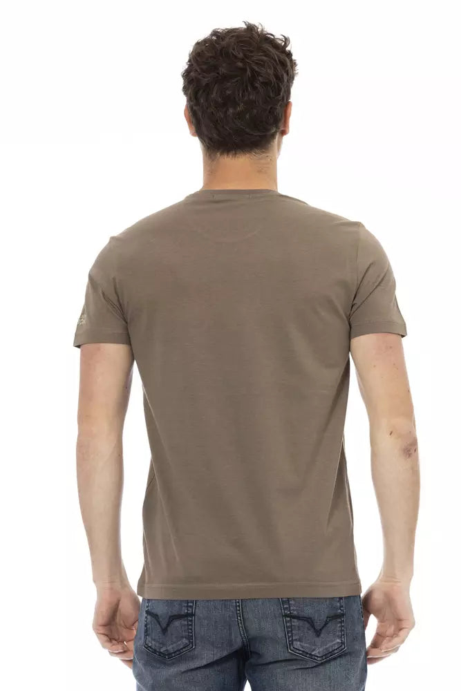 Trussardi Action T-shirt Uomo Cotone Marrone