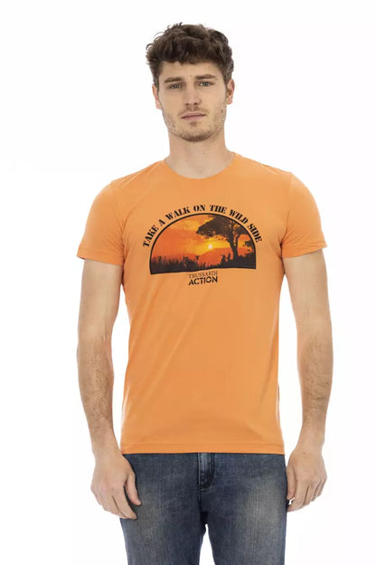 Trussardi Action T-shirt Uomo Cotone Arancione