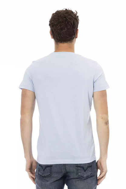 Trussardi Action T-Shirt Uomo Cotone Azzurro Chiaro