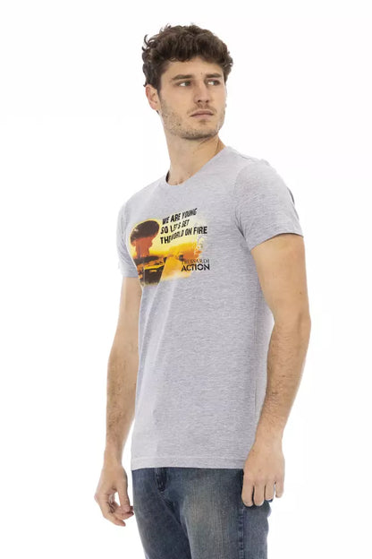 Trussardi Action T-Shirt Uomo Cotone Grigio