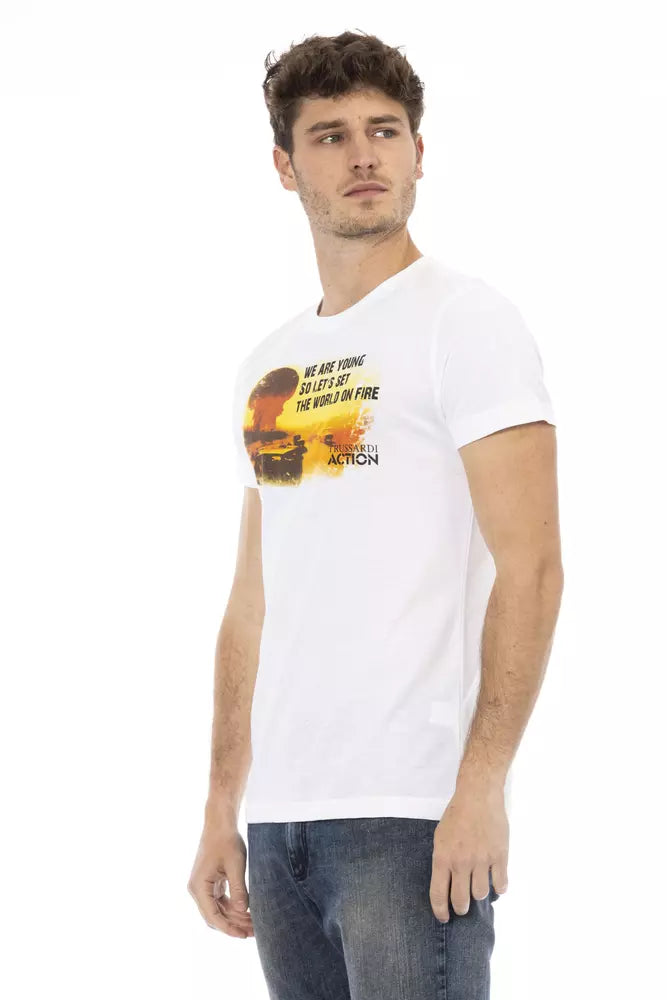 Trussardi Action T-shirt Uomo Cotone Bianco