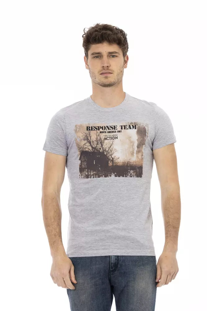 Trussardi Action T-Shirt Uomo Cotone Grigio