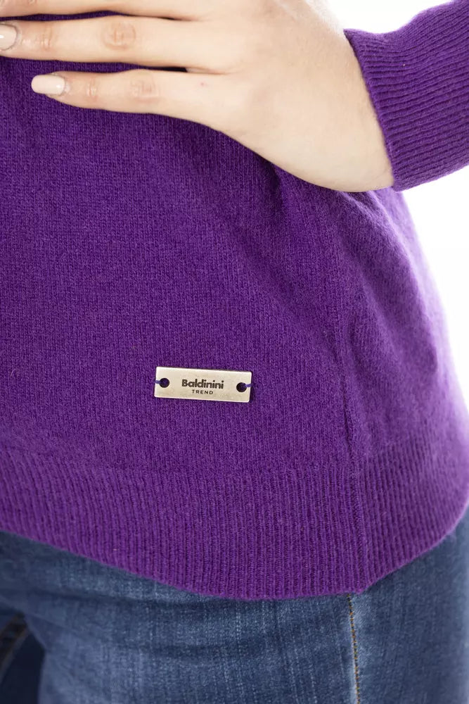 Baldinini Trend Maglione Donna Lana Viola