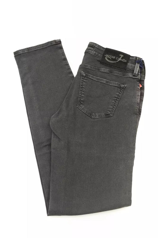 Jeans da donna in cotone nero Jacob Cohen