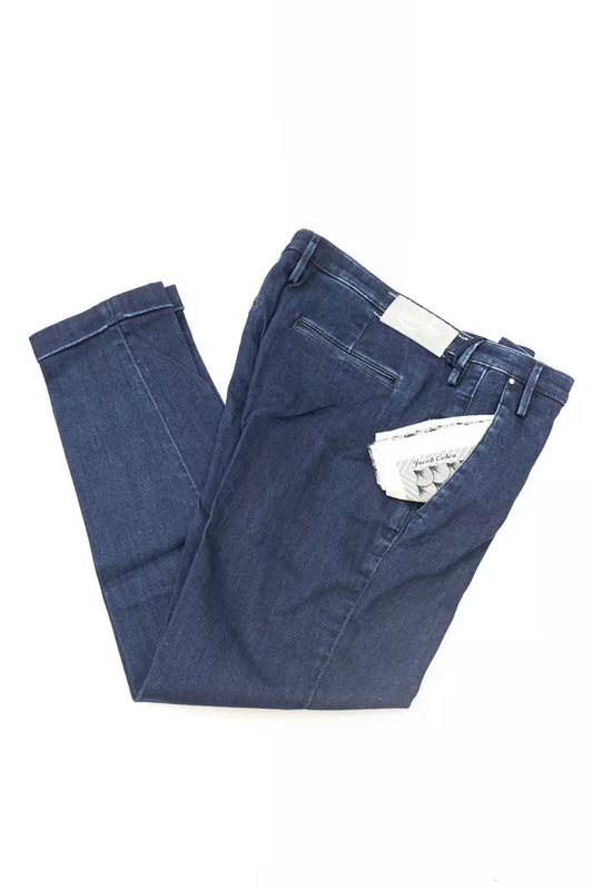 Jeans da donna in cotone blu Jacob Cohen