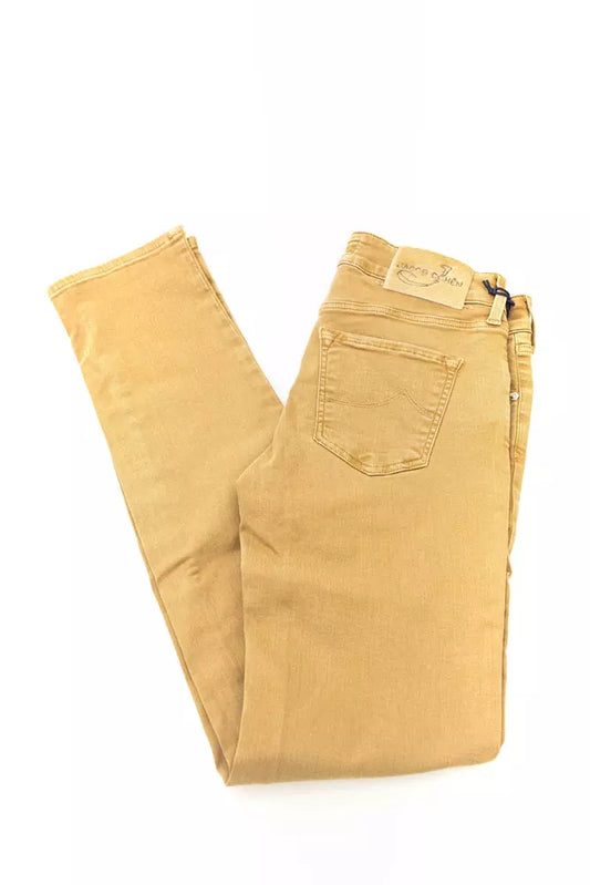 Jeans da donna in cotone beige Jacob Cohen