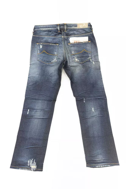 Jeans da donna in cotone blu Jacob Cohen