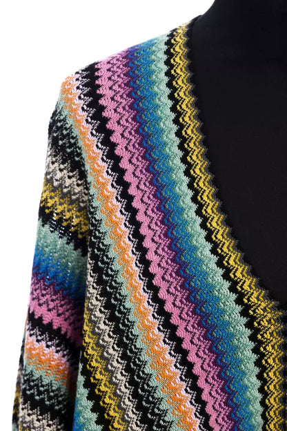 Poncho donna in lana multicolore Missoni