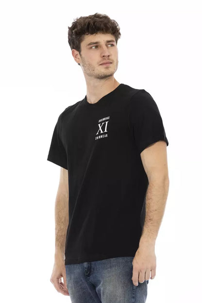 T-shirt da uomo in cotone nero Bikkembergs