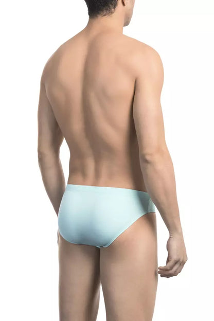 Bikkembergs Costume da bagno uomo in poliammide azzurro chiaro