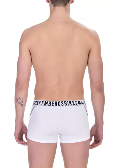 Bikkembergs Boxer intimo da uomo in cotone bianco