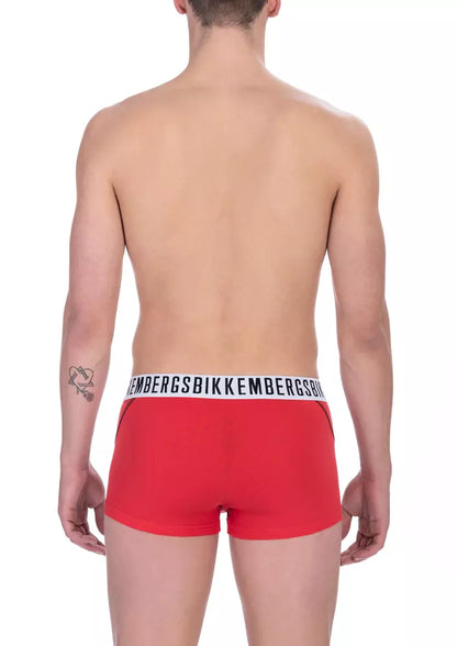 Bikkembergs Chic Red Мужские плавки из хлопка и эластана, дуэт