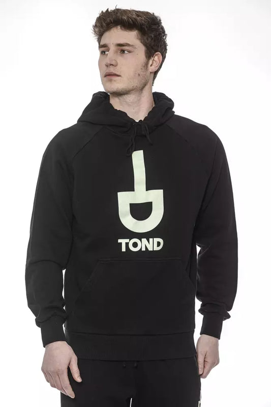 Maglione da uomo in cotone nero Tond