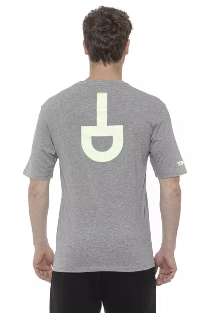 T-shirt da uomo in cotone grigio Tond