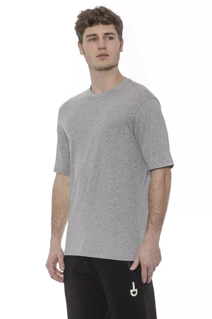 T-shirt da uomo in cotone grigio Tond