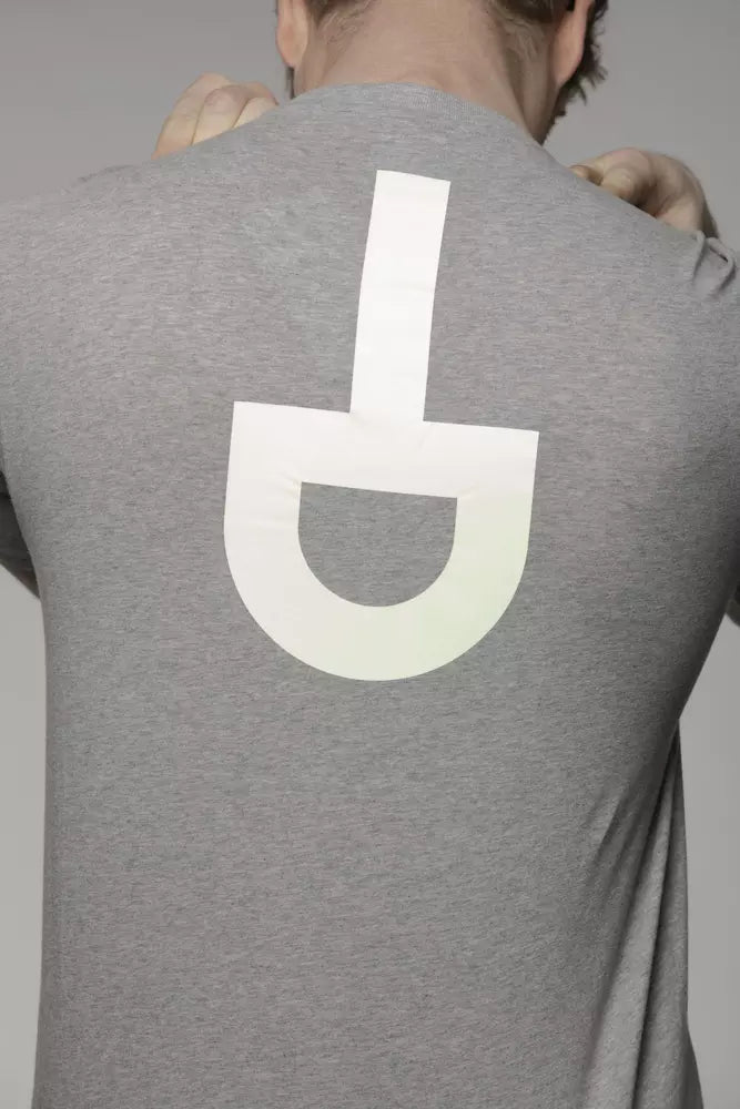 T-shirt da uomo in cotone grigio Tond