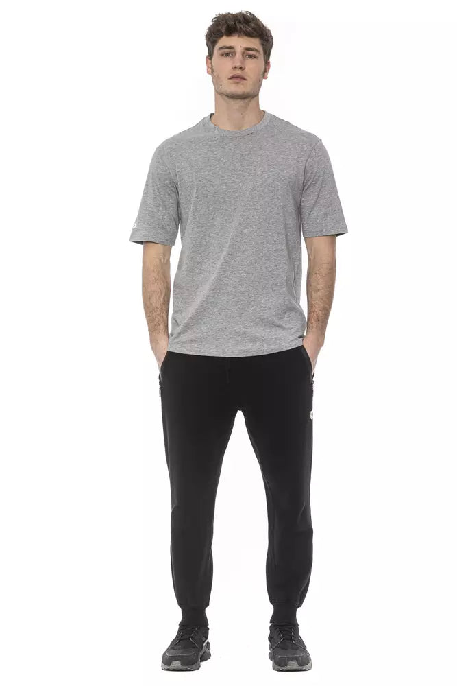 T-shirt da uomo in cotone grigio Tond