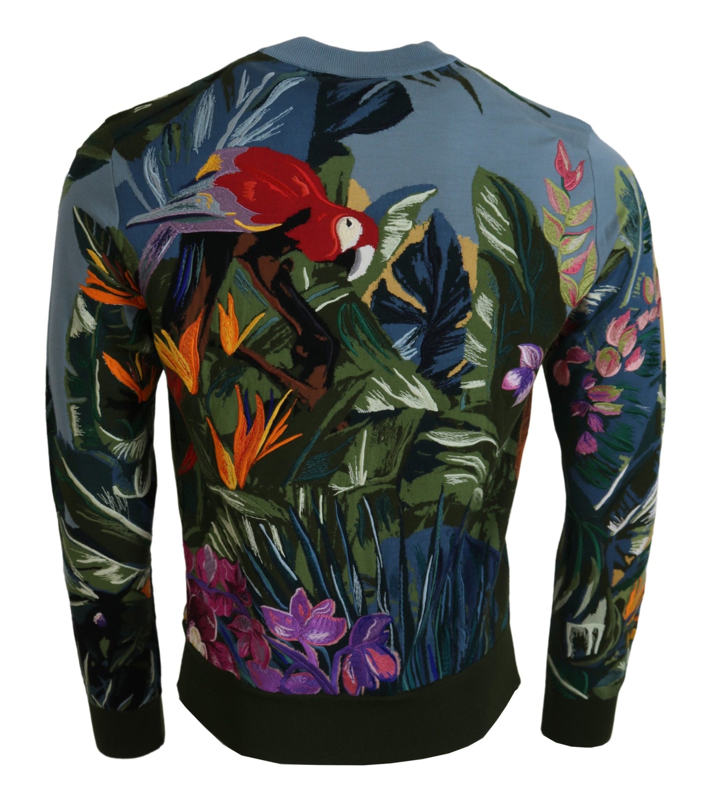 Maglione in lana-seta ricamato Jungle di Dolce &amp; Gabbana