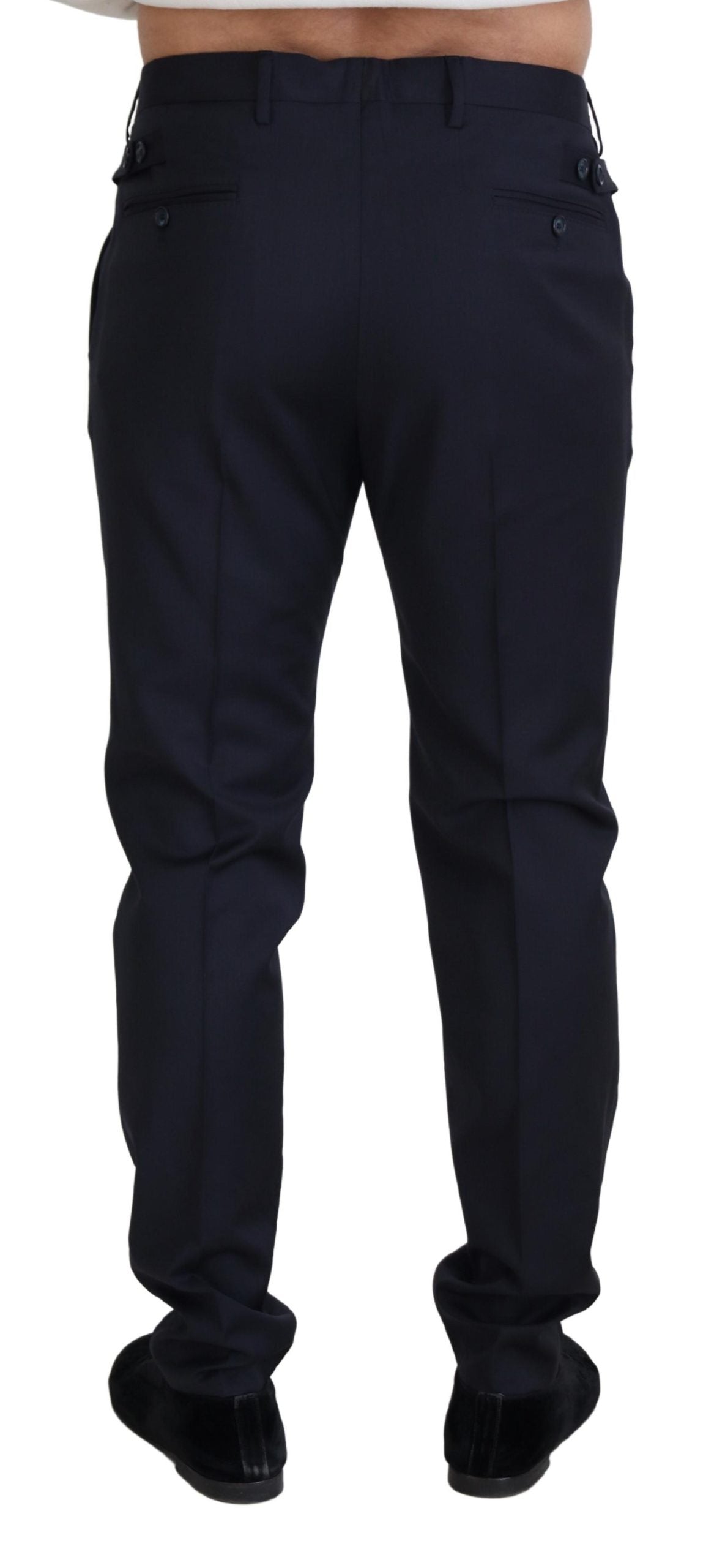 Dolce & Gabbana Elegant Blue Wool Blend Trousers