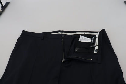 Dolce & Gabbana Elegant Blue Wool Blend Trousers