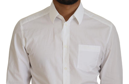 Dolce & Gabbana Elegant White Slim Fit Dress Shirt