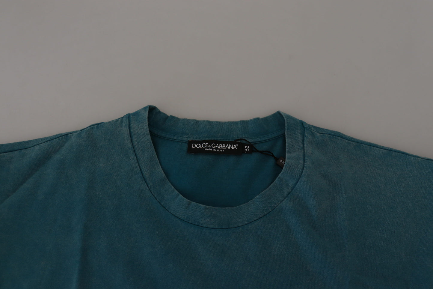 Dolce &amp; Gabbana T-shirt elegante in cotone girocollo in blu