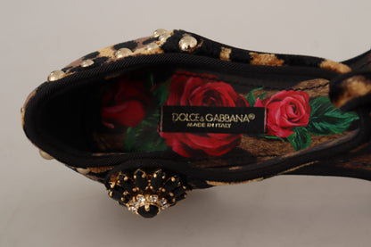 Dolce &amp; Gabbana Сандалии с леопардовым принтом и цветочным принтом