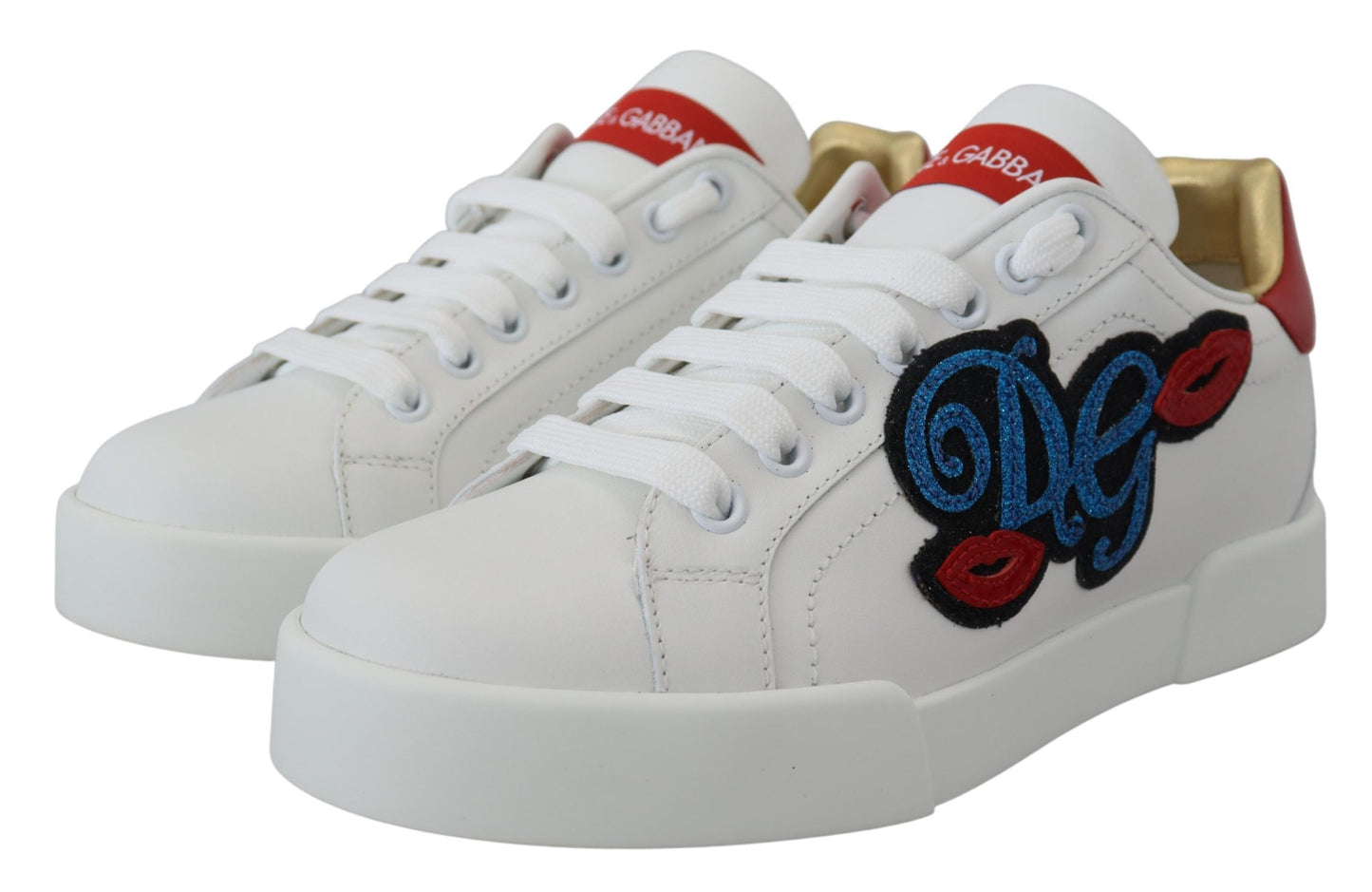 Dolce &amp; Gabbana Sneakers Portofino bianche scintillanti