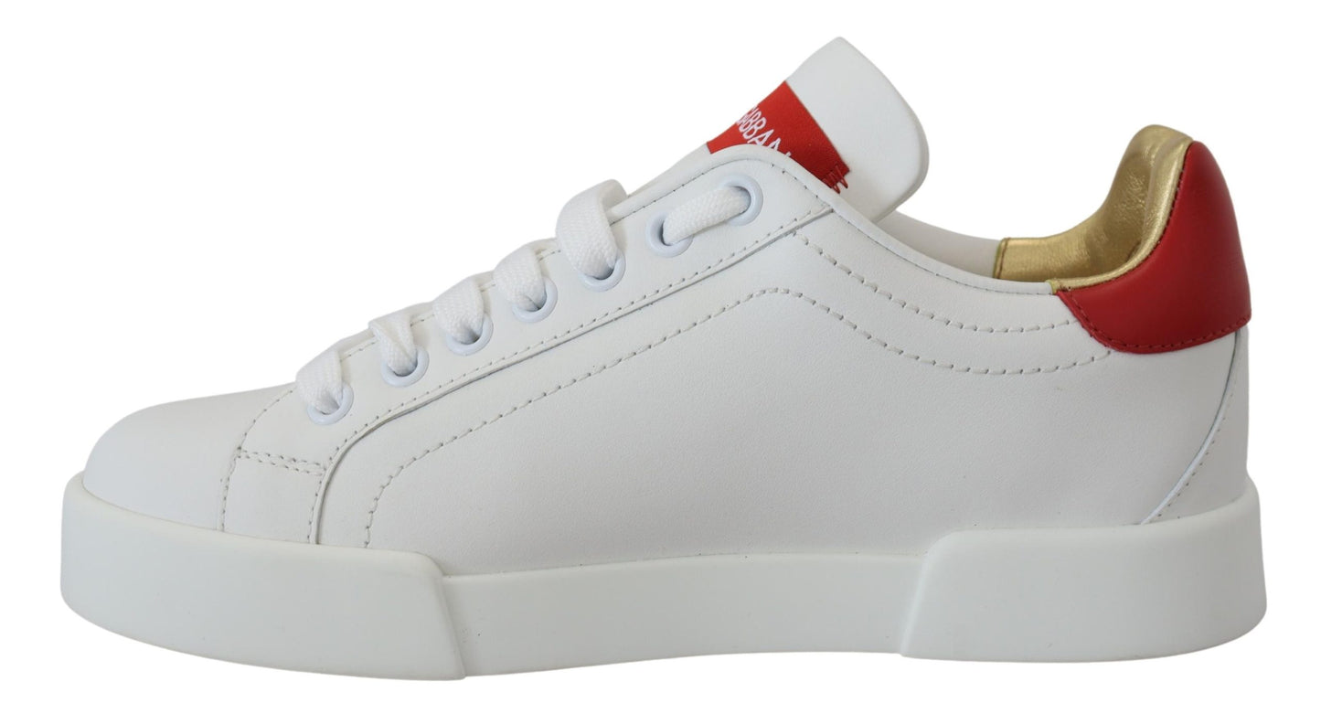 Dolce &amp; Gabbana Sneakers Portofino bianche scintillanti