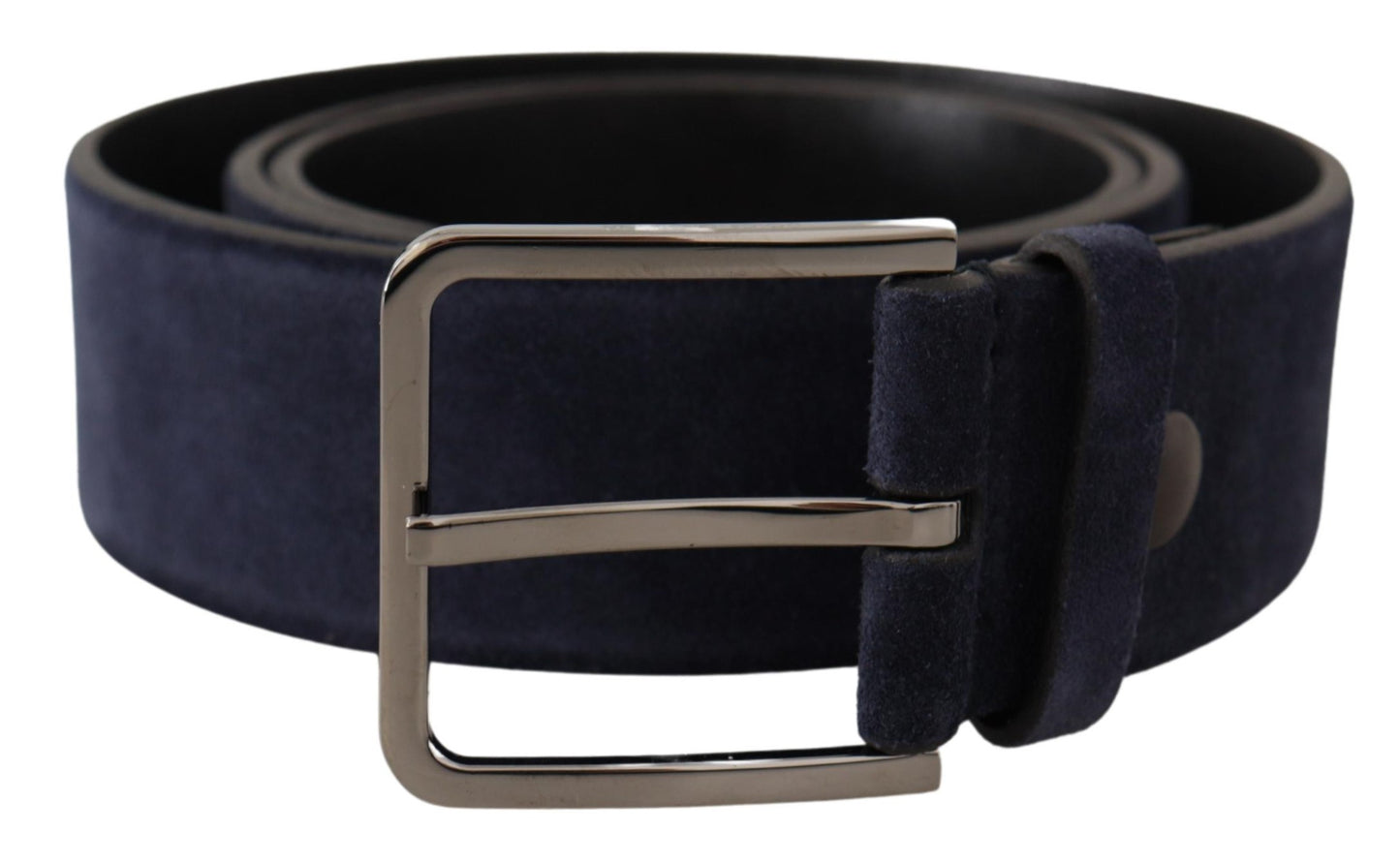 Dolce & Gabbana Navy Elegance Velvet Leather Belt