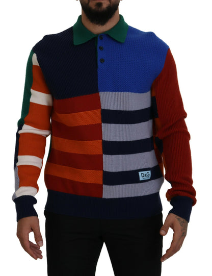 Maglione pullover Dolce &amp; Gabbana a righe multicolori