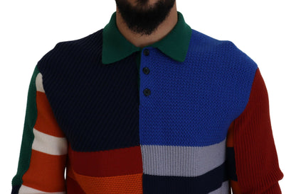 Maglione pullover Dolce &amp; Gabbana a righe multicolori