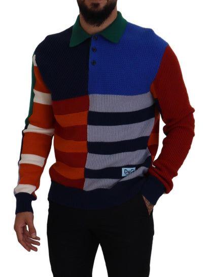 Maglione pullover Dolce &amp; Gabbana a righe multicolori