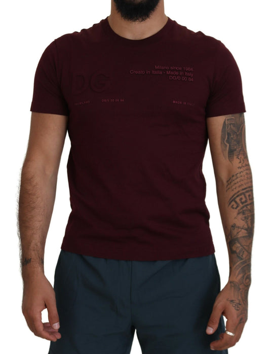 Dolce &amp; Gabbana T-shirt casual elegante girocollo marrone