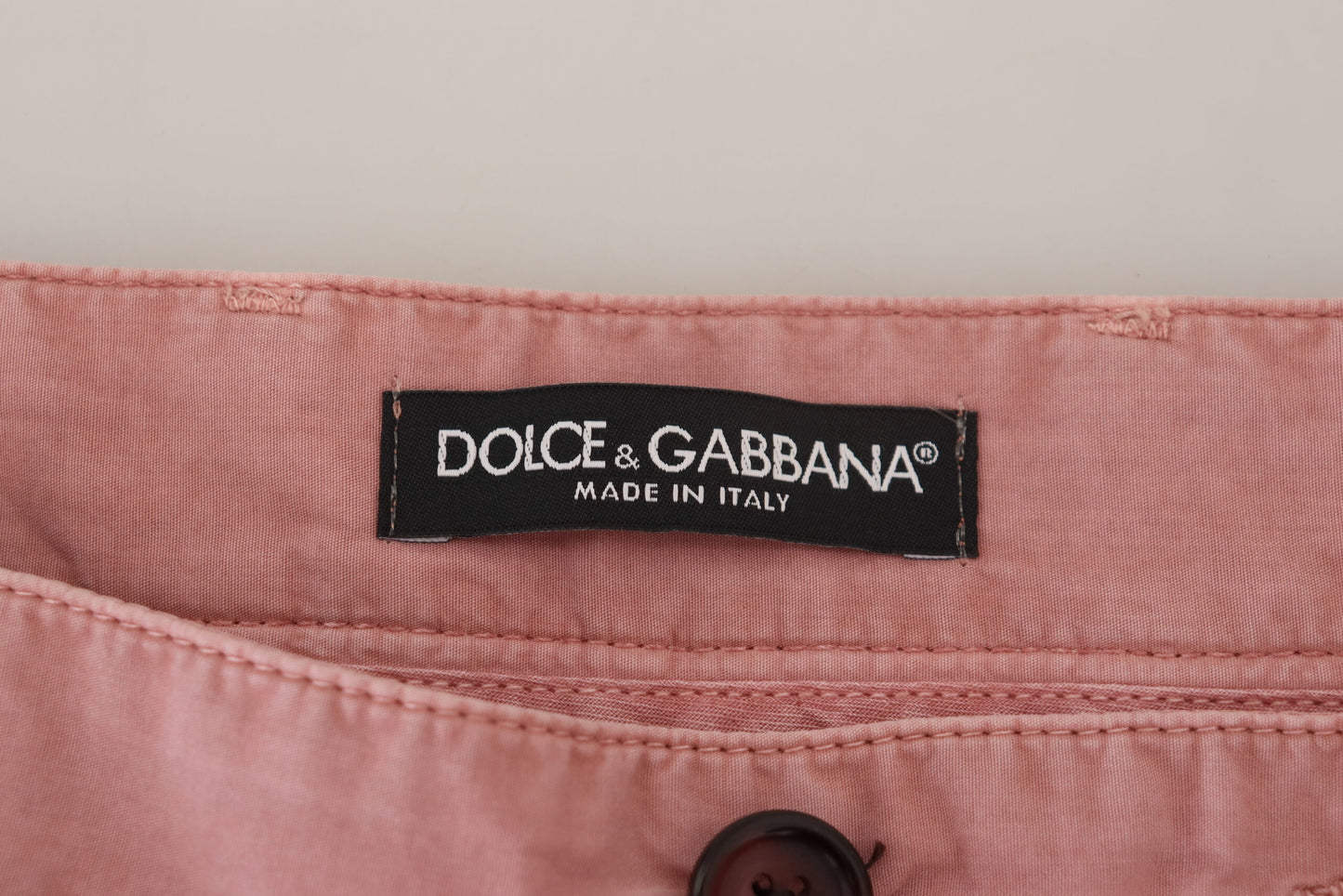 Изысканные розовые мужские шорты чинос Dolce &amp; Gabbana