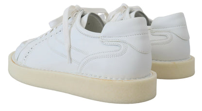 Dolce &amp; Gabbana Eleganti sneakers basse bianche Oxford