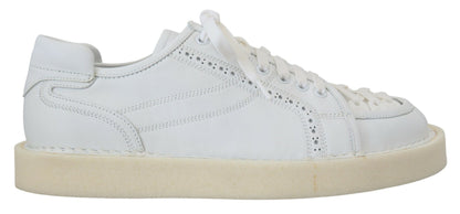 Dolce &amp; Gabbana Eleganti sneakers basse bianche Oxford