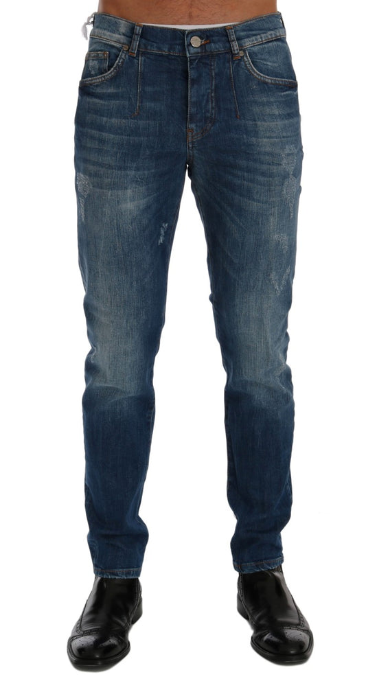 Jeans Frankie Morello Chic slim fit lavaggio blu