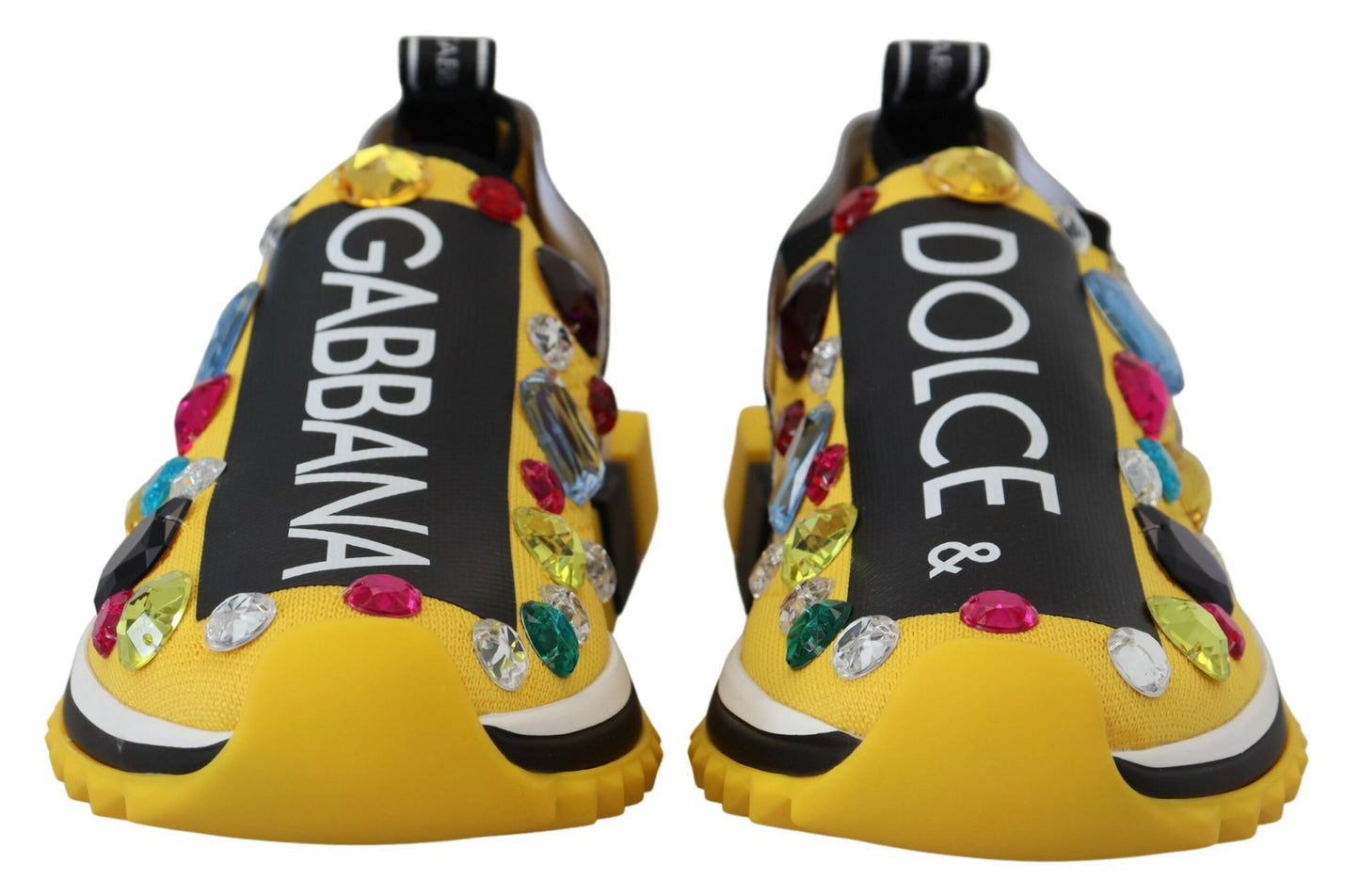 Dolce &amp; Gabbana Sneakers in pregiato tessuto tecnico giallo