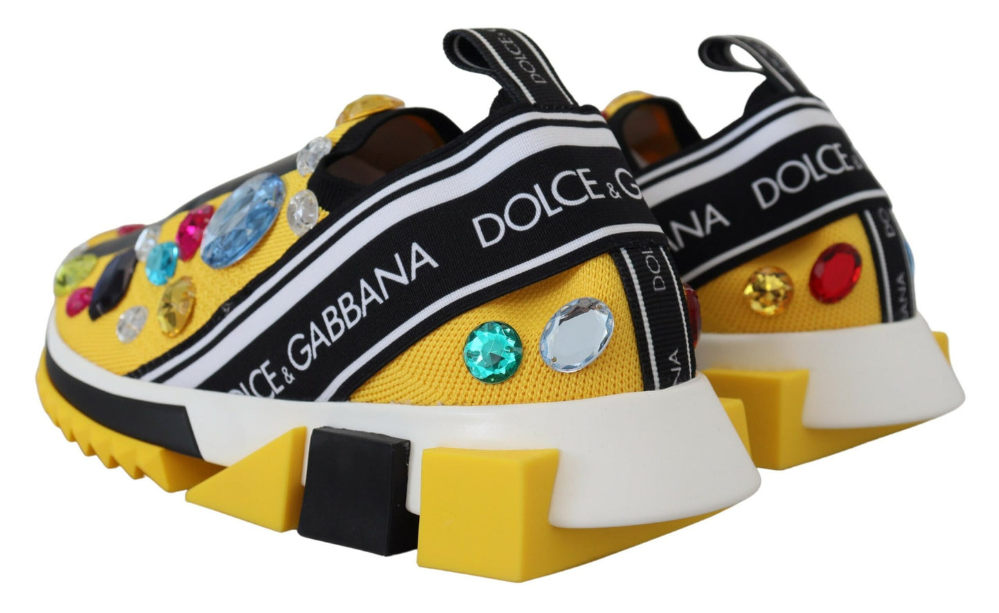 Dolce &amp; Gabbana Sneakers in pregiato tessuto tecnico giallo