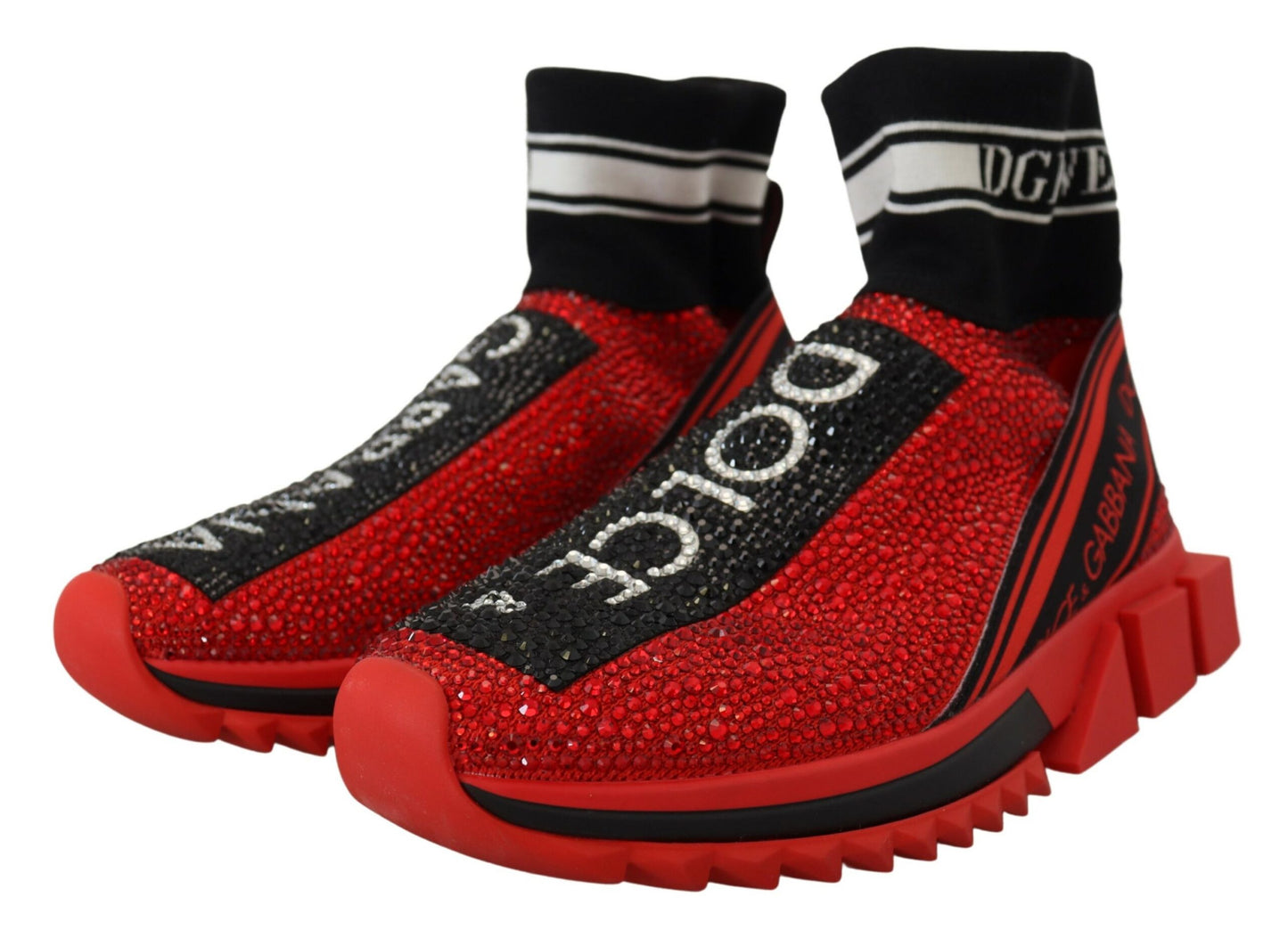 Dolce &amp; Gabbana Squisite sneakers slip-on rosse Sorrento