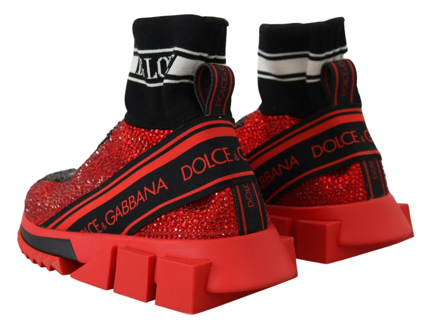 Dolce &amp; Gabbana Squisite sneakers slip-on rosse Sorrento