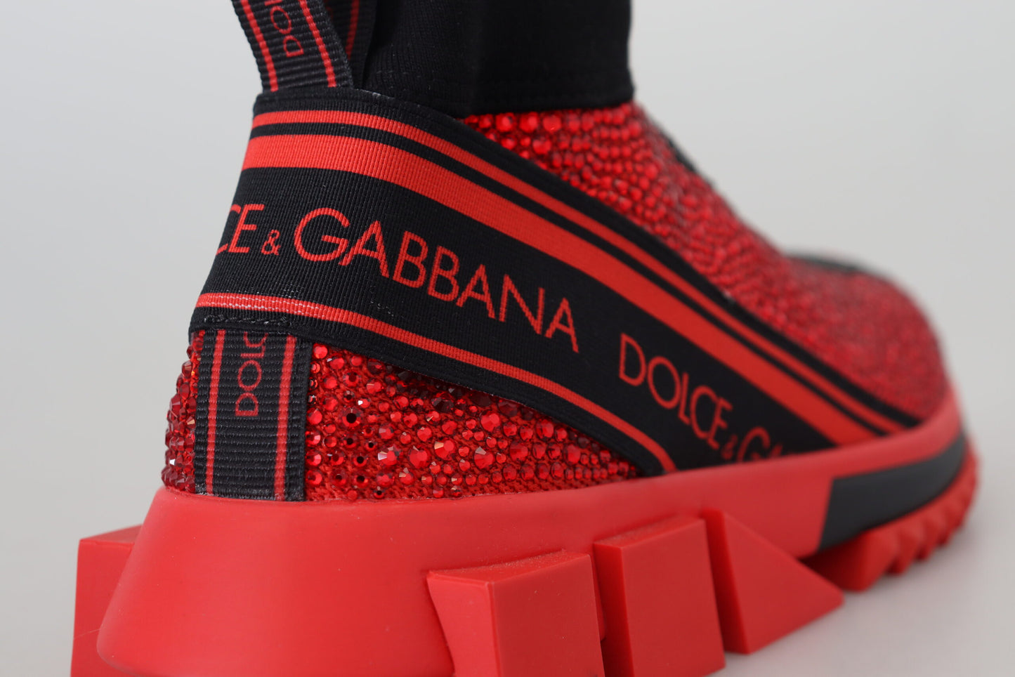 Dolce &amp; Gabbana Squisite sneakers slip-on rosse Sorrento