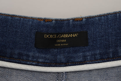 Dolce &amp; Gabbana Jeans eleganti blu a vita alta