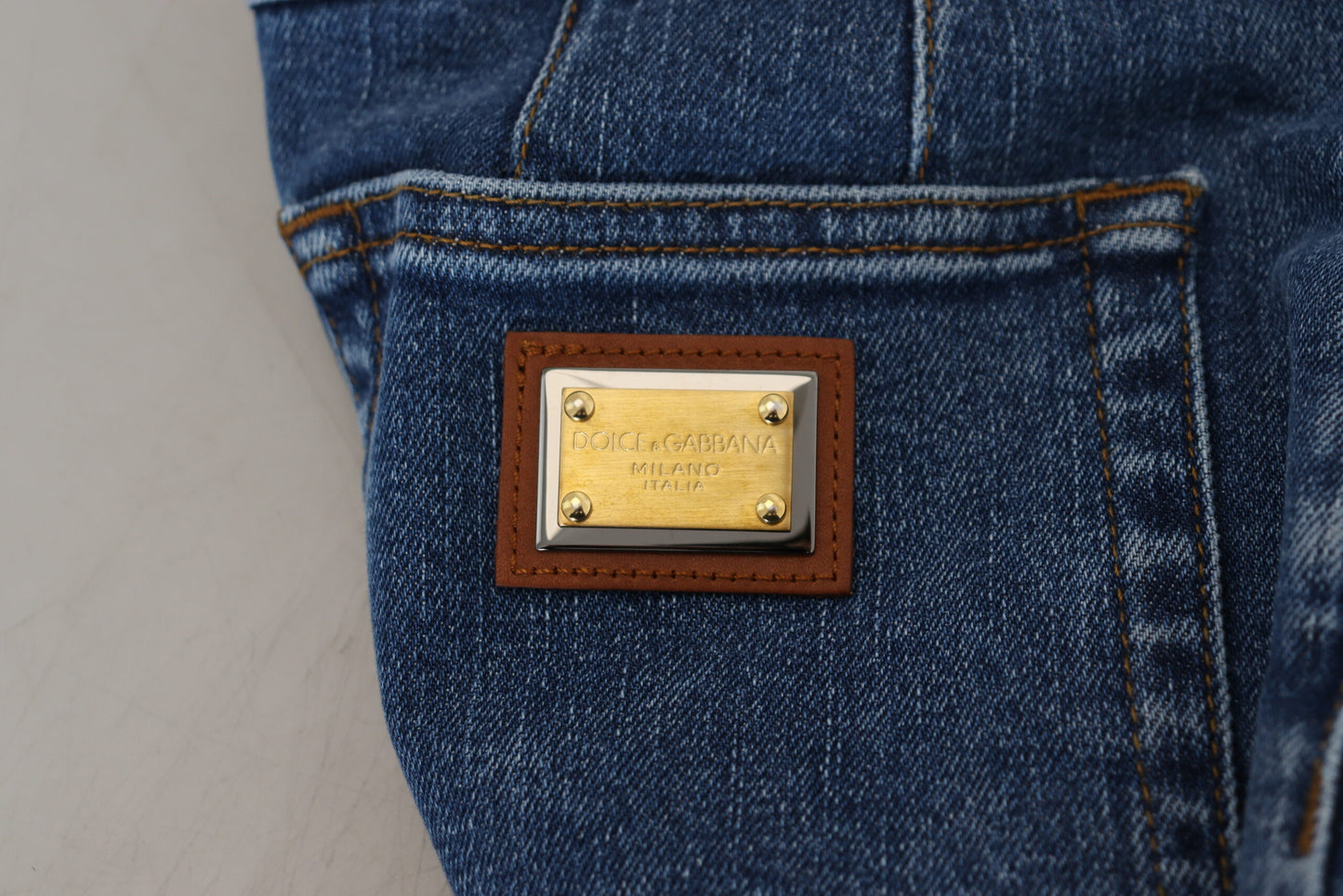 Dolce &amp; Gabbana Jeans eleganti blu a vita alta