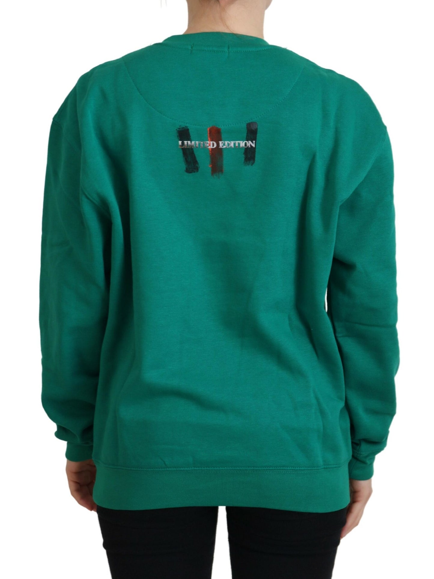 Maglione a maniche lunghe stampato verde chic Philippe Model