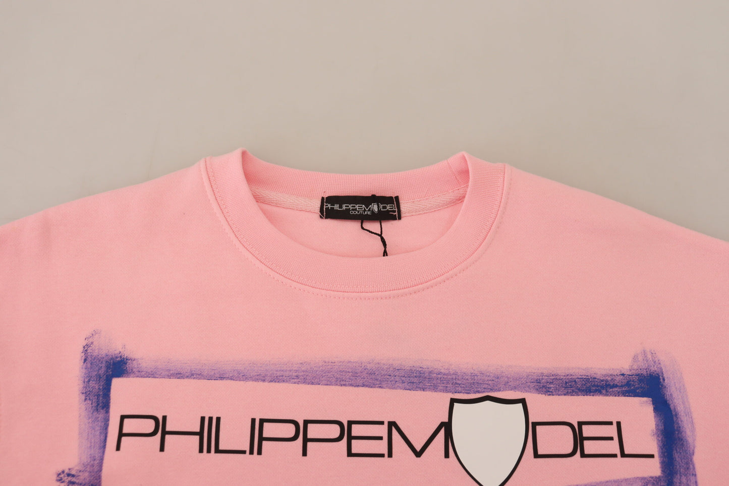 Maglione pullover a maniche lunghe rosa elegante Philippe Model