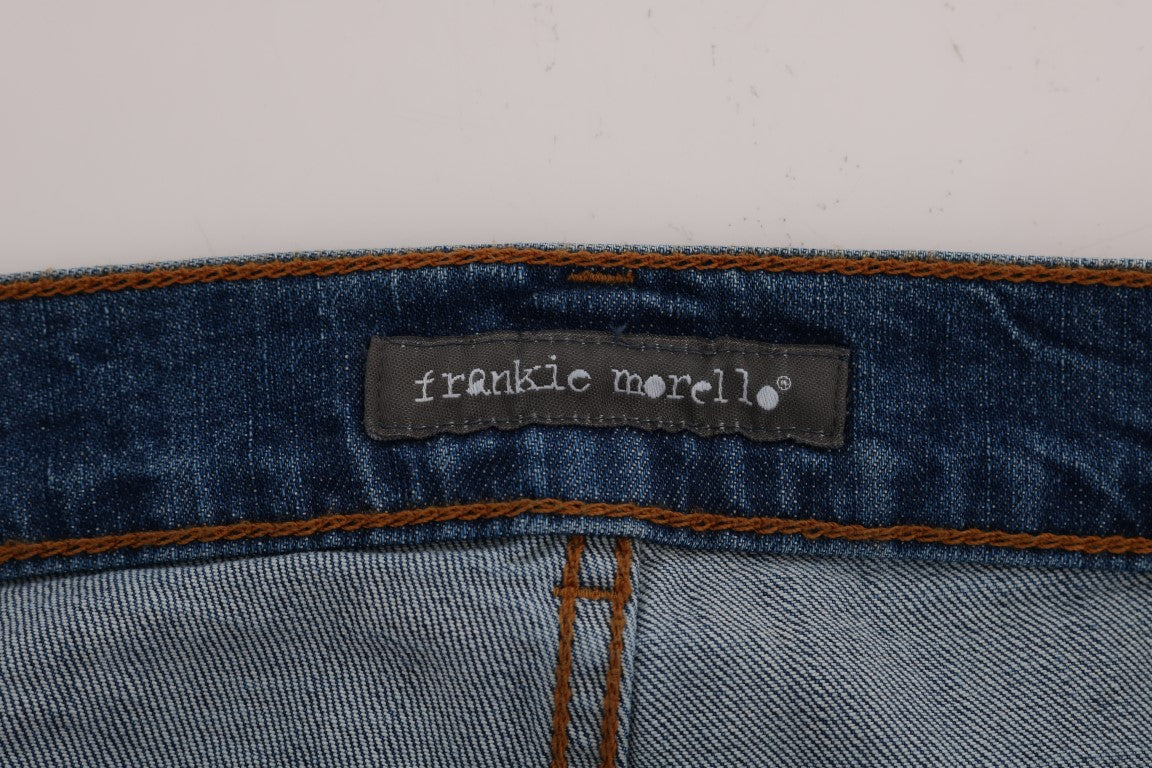 Jeans Frankie Morello Chic slim fit blu effetto consumato